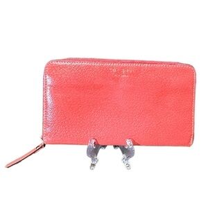 Kate Spade ♠️ Continental Zip-Around Wallet in Orange / Melon